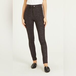 Dear John Jeggings pants SNAKE print ponte 
brown Leggings Rayon‎ blend 24 25 26